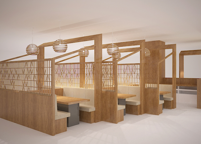 Tajimaya Booth Seating