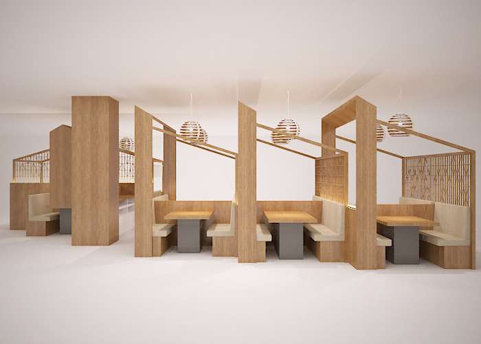 Tajimaya Booth Seating